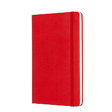 Блокнот "Classic Large", А5, 120 листов, линейка, красный