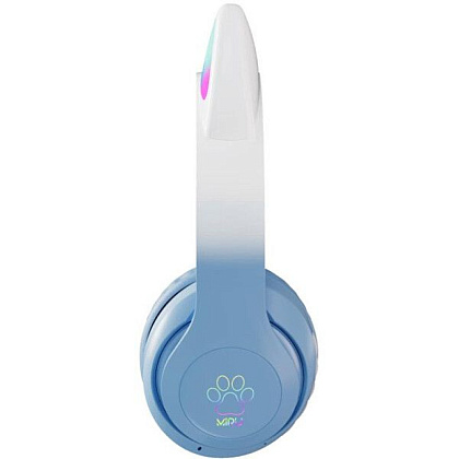 Наушники беспроводные Miru "CAT EP-W10", Bluetooth, голубой  - 3