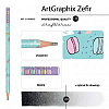 Карандаш чернографитный "ArtGraphix. Макаруны", HB, с ластиком, разноцветный - 4
