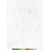 Раскраска по номерам на французском языке "Coloriages mystères Disney - Méchants" - 6
