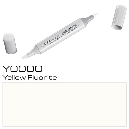 Маркер перманентный "Copic Sketch", Y-0000 флюорит желтый