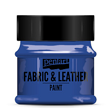 Краска для текстиля "Pentart Fabric & Leather paint", 50 мл, синий