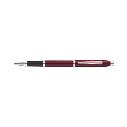 Ручка перьевая F "Century II Translucent Plum Lacquer", металл, красный, черный