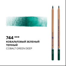 Карандаш акварельный "Белые ночи", 744, кобальтовый зеленый темный