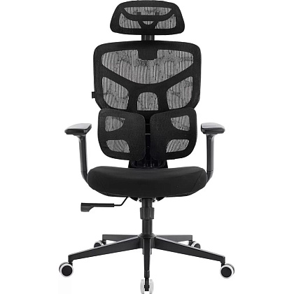 Кресло эргономичное EVERPROF Omega, Black, сетка, черный, металл, корпус черный - 2