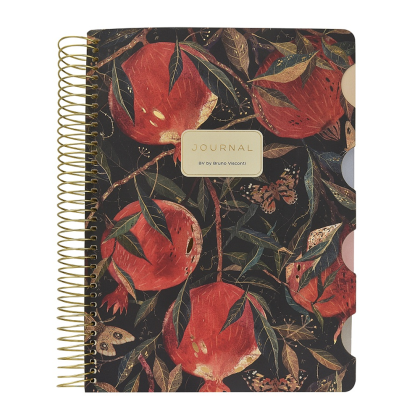 Книга записная "Flora. Гранат", В5, 120 листов, клетка, линейка, точка, черный, красный - 2