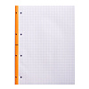 Сменный блок для тетради на кольцах "Rhodia", А4+, 80 листов, клетка, оранжевый - 2