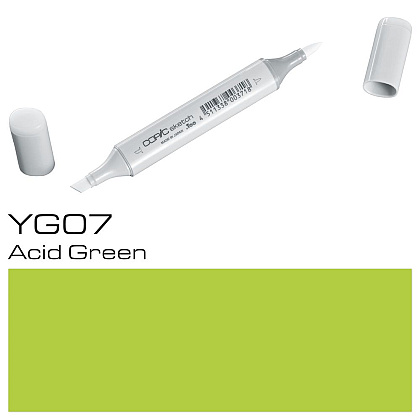Маркер перманентный "Copic Sketch", YG-07 кислотно-зеленый