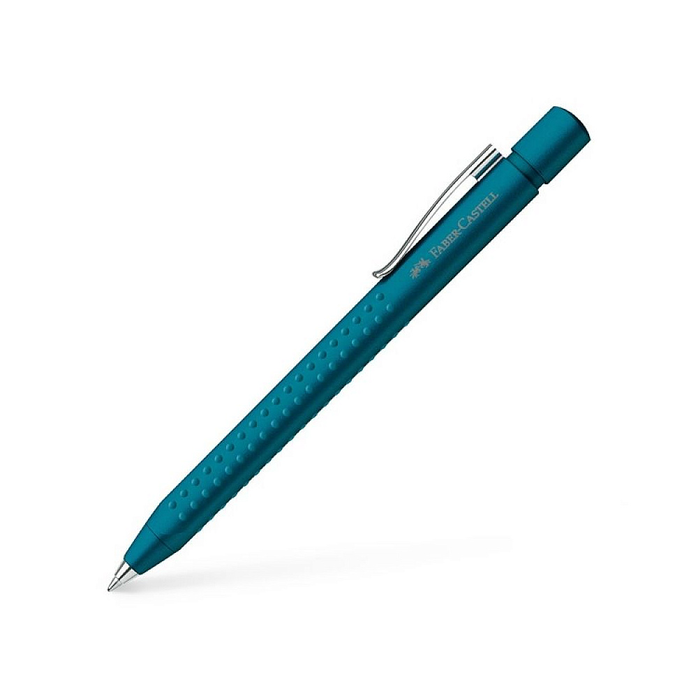 Ручка шариковая автоматическая "Faber-Castell Grip 2011", 0.7 мм, черный, стерж. синий