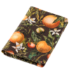 Обложка для паспорта "Flora. Paradise. Oranges", кожзам, зеленый, оранжевый - 2