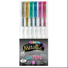 Набор гелевых ручек "Metallic gel", 6 шт