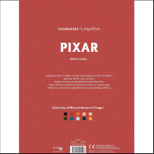 Раскраска по номерам на французском языке "Coloriages mystères Disney - Pixar"