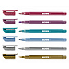 Маркер-кисть "Kores Metallic Style", 6 шт., металлик, ассорти - 2
