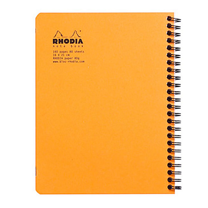 Блокнот "Rhodia", А5+, 80 листов, клетка, оранжевый - 3