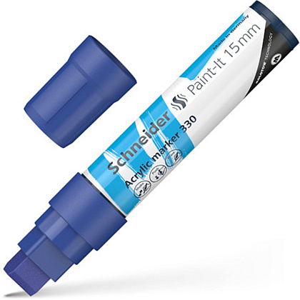 Маркер акриловый "Schneider Paint-It 330", синий