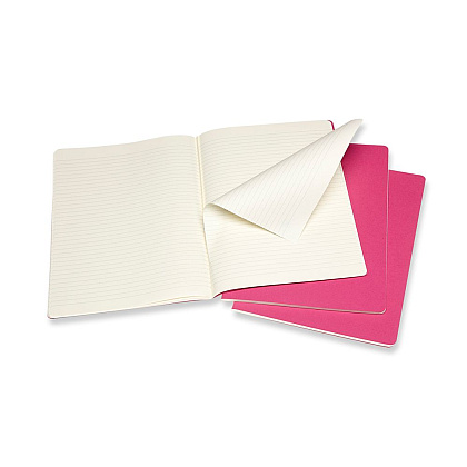 Блокнот "Cahier Journal Xlarge", А4, 190x250 мм, 60 л, 3 шт, розовый неон - 2
