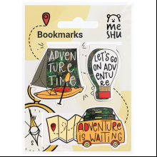 Закладка для книг "Adventure", 80x100 мм, 3 шт