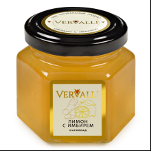Мармелад "Vervalli", 120 гр, лимон с имбирем