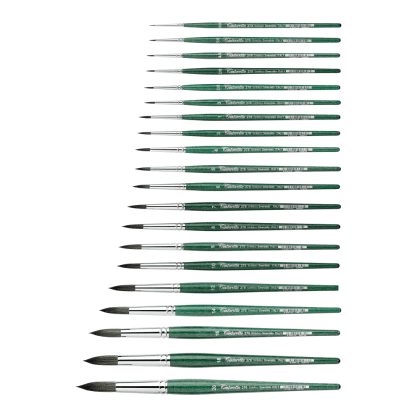 Кисть для рисования "Tintoretto Emerald", синтетика, круглая, №14 - 2
