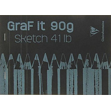Скетчбук "Graf It", A5, 90 г/м2, 80 листов, черный