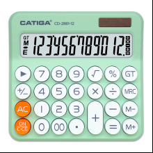 Калькулятор настольный CD-2861-12 Catiga, 12-разрядный, пластик, светло-зеленый