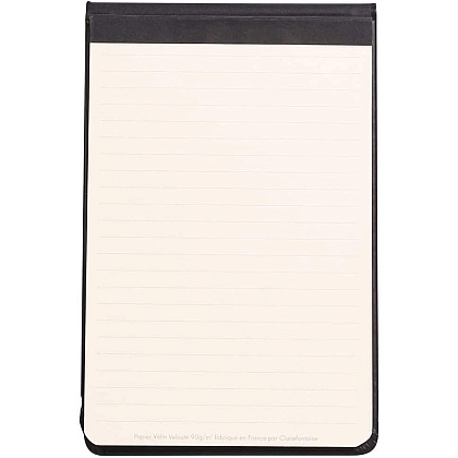 Блокнот "Rhodiarama Webnotepad" на резинке, A5, 96 листов, линейка, черный - 2