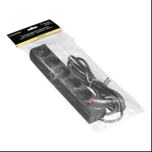 Сетевой фильтр ExeGate SP-5-7B, EX279179RUS, 5 розеток, 7 м, черный