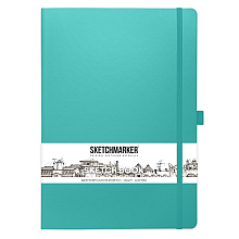 Скетчбук "Sketchmarker", 21x29.7 см, 140 г/м2, 80 листов, аквамарин
