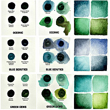 Набор цветовых карт Daniel Smith "Mineral Marvels", 36 цветов