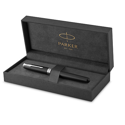 Ручка-роллер Parker "Sonnet Core T529 - Matte Black CT", 0.5 мм, черный, стерж. черный - 5