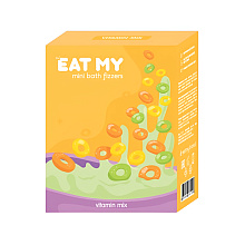 Бомбочка для ванны мини "EAT MY. Витаминный микс", 190 г