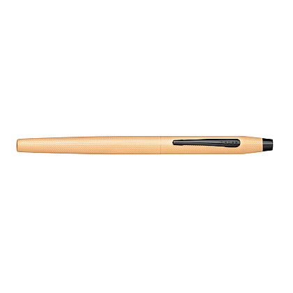 Ручка перьевая Cross "Classic Century Brushed Rose-Gold PVD", F, розовое золото, черный, патрон черный - 3