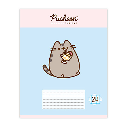 Тетрадь "Pusheen", А5, 24 листов, клетка, ассорти - 6
