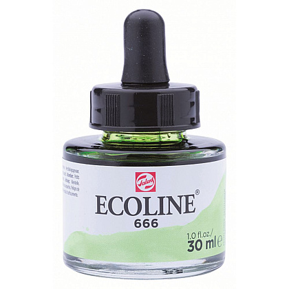 Жидкая акварель "ECOLINE", 666 пастельный зеленый, 30 мл