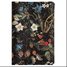 Обложка для паспорта "Flora. Лесные ягоды", кожзам., черный