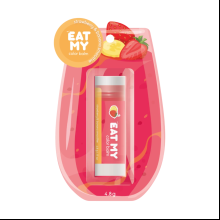 Бальзам для губ "Eat My" оттеночный, 4.8 г, аромат клубнично-банановый смузи 