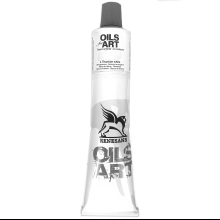 Краски масляные Renesans "Oils for art", 02 белила титановые, 140 мл, туба