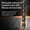Сверло по металлу Deli RS EDH-MHZ020-E4, 2.0 мм, DIN 338, HSS-TiN - 5