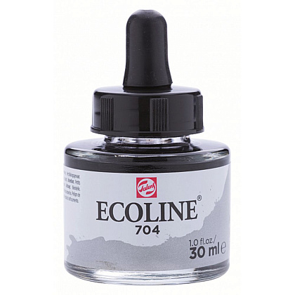 Жидкая акварель "ECOLINE", 704 серый, 30 мл