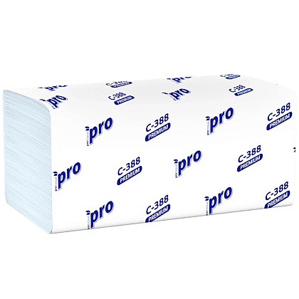 Полотенца бумажные PROtissue, V - сложение, 180 листов, 3 слоя, 100% целлюлоза - 7