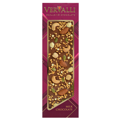 Шоколад молочный "Vervalli. Кешью, фундук, миндаль", 110 гр.