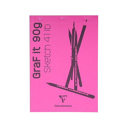 Скетчбук "Graf It", A4, 90 г/м2, 80 листов, розовый