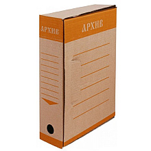 Коробка архивная "Эко", 80x327x240 мм, оранжевый