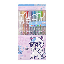 Набор гелевых ручек "Glitter. Kawaii Animals", 8 шт, разноцветный