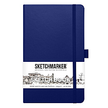 Скетчбук "Sketchmarker", 13x21 см, 140 г/м2, 80 листов, королевский синий