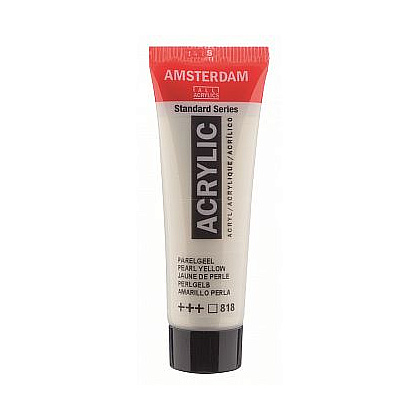 Краски акриловые "Amsterdam", 818 желтый перламутровый, 20 мл, туба
