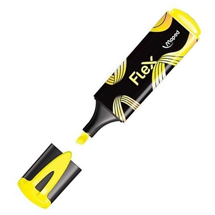 Маркер текстовый Maped "Fluo Flex", желтый - 2
