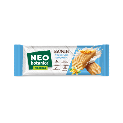 Вафли с жировой начинкой "Neo-botanica NATURA", с творогом, 25 г