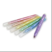 Фломастеры "Pastel", с блестками, 6 шт   