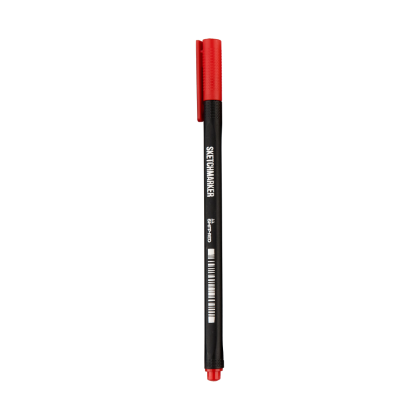 Ручка капиллярная "Sketchmarker Artist fine pen", 0.4 мм, красный